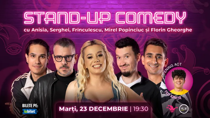 The Fool: Stand-up comedy cu Anisia, Serghei, Frînculescu, Mirel Popinciuc și Florin Gheorghe