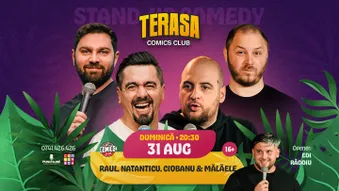 Stand-up cu Natanticu, Ciobanu, Raul Gheba si Alex Dobrotă pe Terasa ComicsClub!