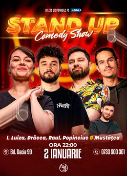 Stand-up Comedy cu Ioana Luiza, Drăcea, Raul Gheba, Popinciuc & Mustățea la Club 99