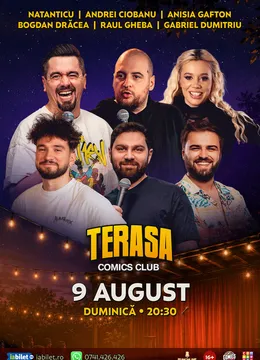 Stand-up cu Natanticu, Anisia, Andrei Ciobanu, Drăcea, Raul și Gabriel Dumitriu pe Terasa ComicsClub!