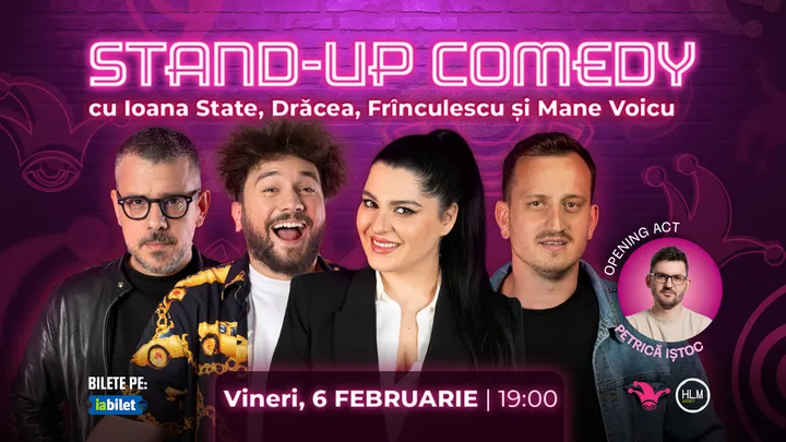 The Fool: Stand-up comedy cu Frînculescu, Drăcea, Ioana State și Mane Voicu