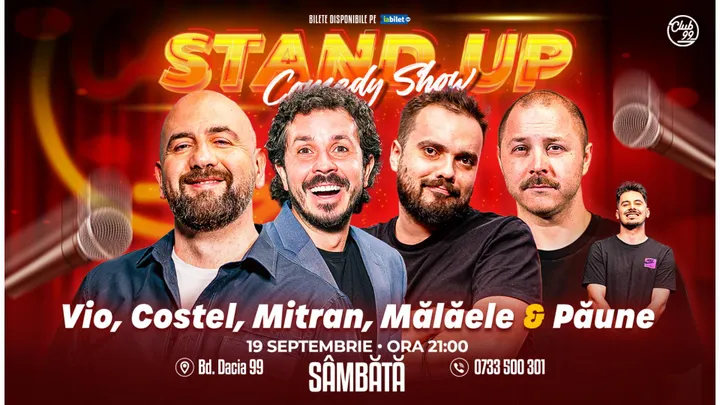 Stand-up Comedy cu Vio, Costel, Mitran, Mălăele & Florentin Păune la Club 99 | Show 2
