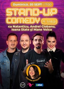 The Fool Terasa: Stand-up comedy cu Ioana State, Mane Voicu, Andrei Ciobanu și Natanticu