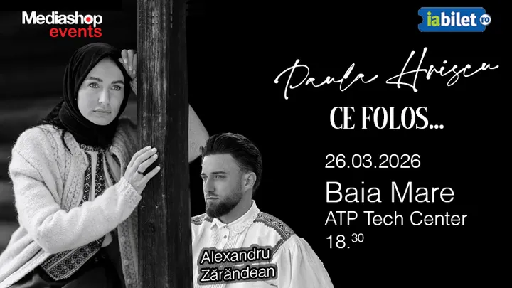Baia Mare: Concert de pricesne cu Paula Hriscu "Ce folos"