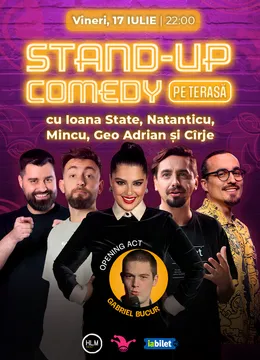 The Fool Terasa: Stand-up comedy cu Ioana State, Cîrje, Mincu, Natanticu și Geo Adrian
