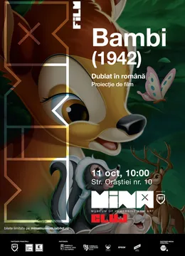 Cluj-Napoca: Bambi (1942) - proiecție de film