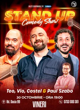 Stand-up Comedy cu Teo, Vio, Costel - Paul Szabo la Club 99 - Show 1