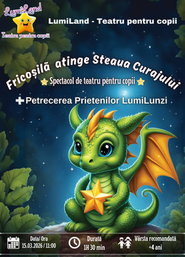 "Fricoșilă atinge Steaua Curajului" | Spectacol de teatru interactiv pentru copii + Petrecerea Prietenilor LumiLunzi