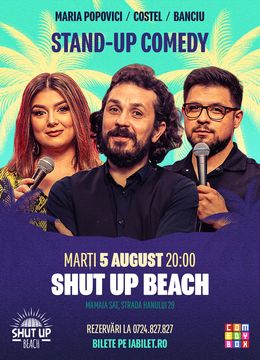 Constanta: Stand-up Comedy cu Costel, Maria Popovici si Banciu