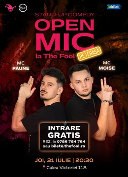 The Fool Open Mic la Terasă: MCs Moise & Păune