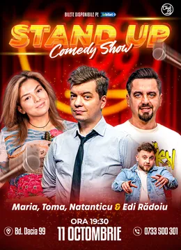 Stand-up Comedy cu Maria Popovici, Toma, Natanticu - Edi Rădoiu la Club 99