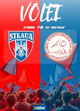 Volei: CSA Steaua – CSM Arcada Galați