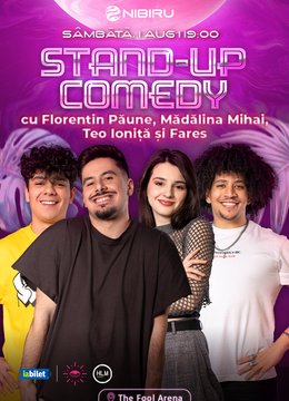 Costinești: The Fool Arena ~ Stand-up comedy cu Florentin Păune, Mădălina Mihai, Teo Ioniță și Fares