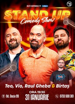 Stand-up Comedy cu Teo, Vio, Raul Gheba - Birtaș la Club 99