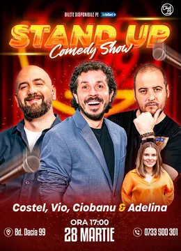 Stand-up Comedy cu Vio, Costel, Andrei Ciobanu - Adelina Toma la Club 99