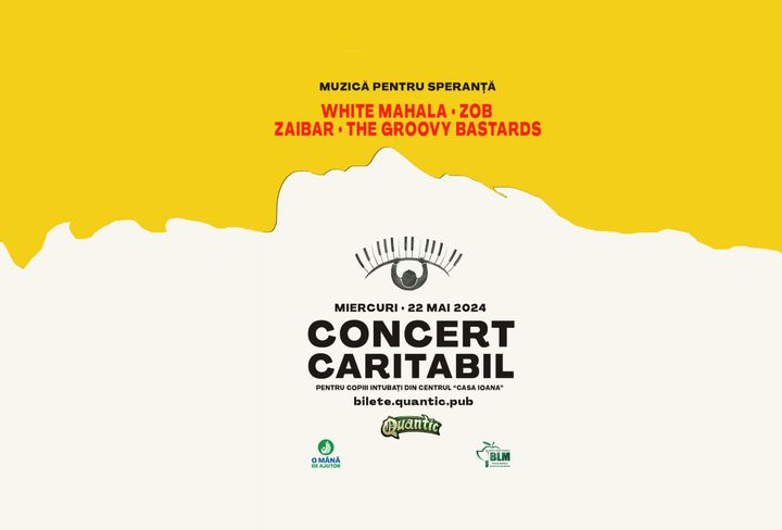 Concert caritabil White Mahala, Zob, Zaibar și The Groovy Bastards “Muzică pentru Speranță"