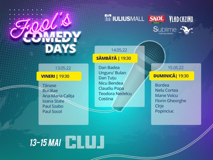 3 Days Access Fool’s Comedy Days @ Cluj