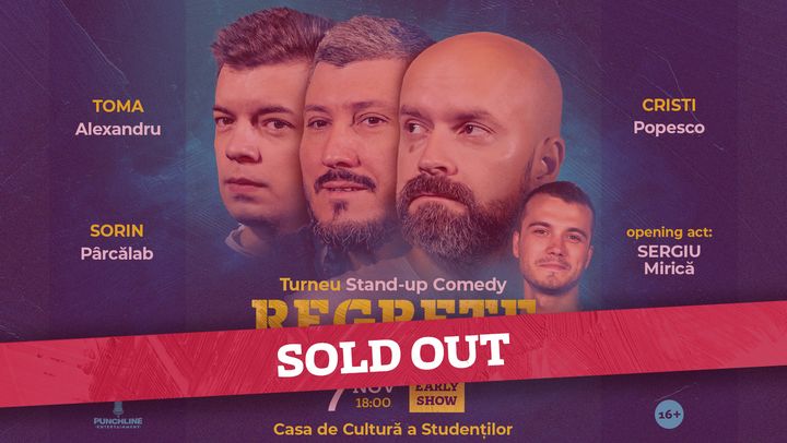 Iasi: Stand-up Comedy cu Toma, Cristi & Sorin Pârcălab (Early Show)