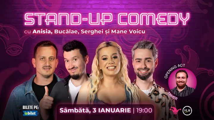 The Fool: Stand-up comedy cu Bucălae, Mane Voicu, Anisia și Serghei
