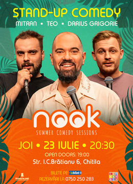 Chitila: Stand-up comedy cu Teo, Mitran și Darius Grigore