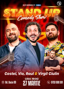 Stand-up Comedy cu Vio, Costel, Raul Gheba - Virgil Ciulin la Club 99