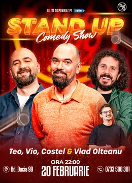 Stand-up Comedy cu Teo, Vio, Costel - Vlad Olteanu la Club 99