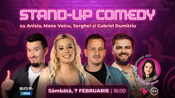 The Fool: Stand-up comedy cu Anisia, Mane Voicu, Serghei și Gabriel Dumitriu
