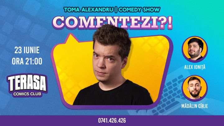One Man Show cu Toma pe Terasa ComicsClub!