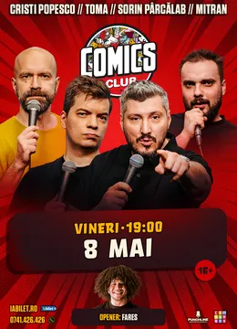 Stand-up cu Cristi Popesco, Toma, Sorin și Mitran la ComicsClub!