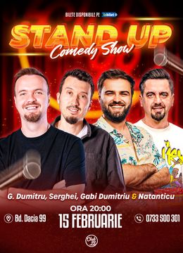 Stand-up Comedy cu George Dumitriu, Serghei, Gabi Dumitriu & Natanticu la Club 99