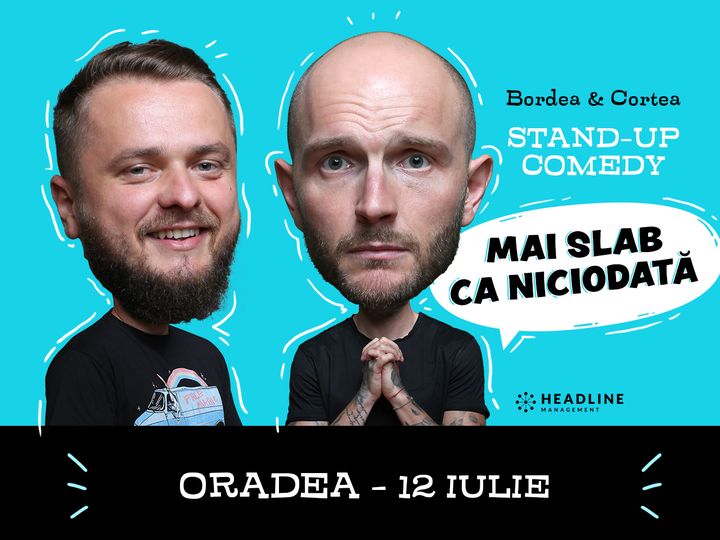 Oradea: Mai slab ca niciodată cu Bordea, Cortea și Florin