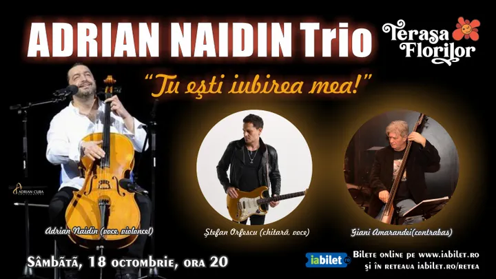Concert: Adrian Naidin Trio ,,Tu esti iubirea mea'