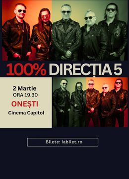 Onesti: Concert Direcția 5 - „100% Direcția 5”