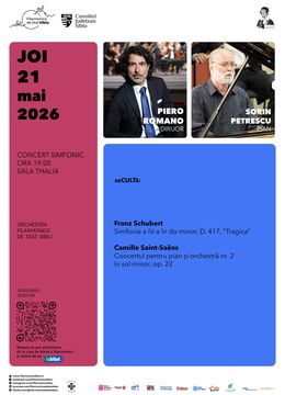 Sibiu: Concert simfonic – Piero Romano | Sorin Petrescu