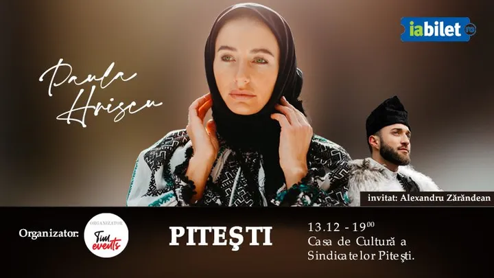 Pitesti: Concert de colinde Paula Hriscu: M-o trimis mama la capre!
