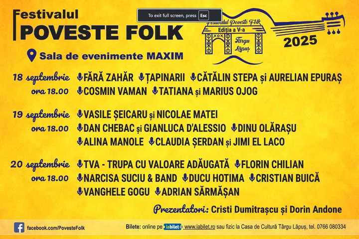 Festivalul Poveste Folk Targu Lapus - editia a-5 a