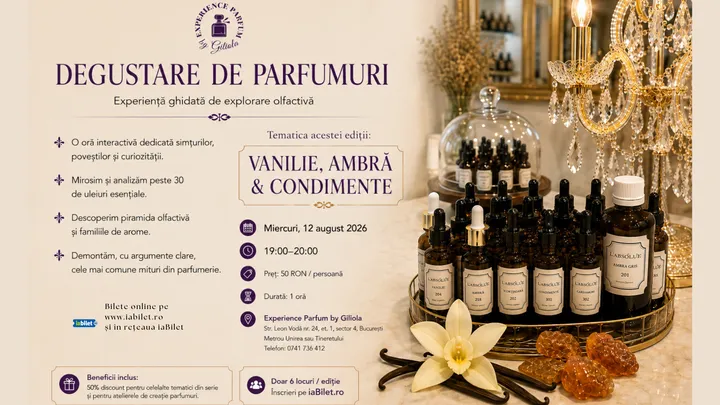 Degustare de Parfumuri - Vanilie, Ambră și Condimente
