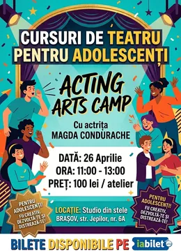 Atelier de teatru cu actrița Magda Condurache