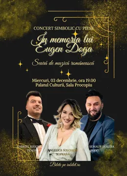 Iasi: În memoria lui Eugen Doga. Seară de muzică românească