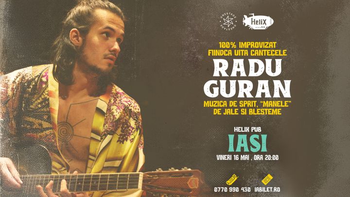 Iasi: Concert/Șpriț cu Radu Guran