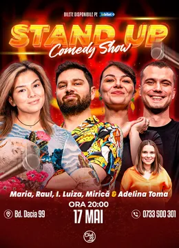 Stand-up cu Maria Popovici, Raul Gheba, Ioana Luiza, Mirică, Adelina Toma la Club 99
