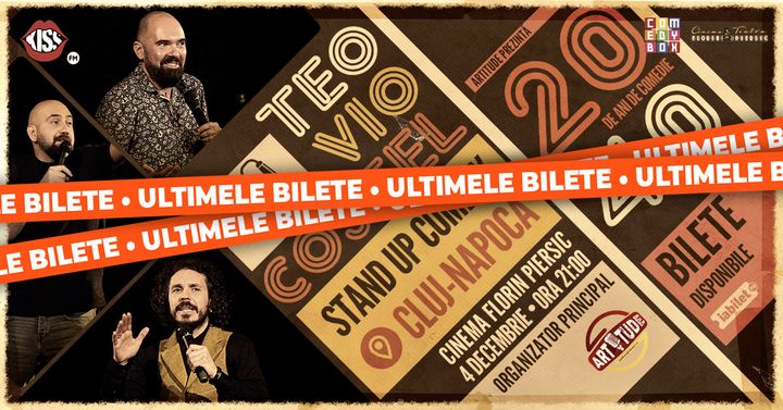 Cluj-Napoca: Teo, Vio și Costel - 20 de ani de comedie în 40 de orașe | Stand Up Comedy Show 2 | ORA 21:00