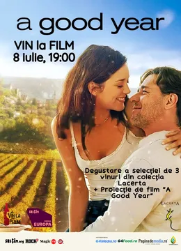 Vin la film - proiectie "A good year"