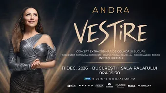 A Treia Sală! București: Andra - “VESTIRE” • 11 decembrie (Concert Extraordinar de Crăciun)