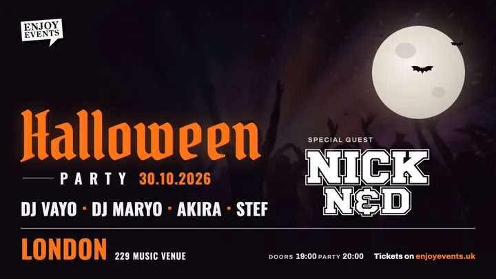 Londra: Halloween Party | Special guest: Nick N&D