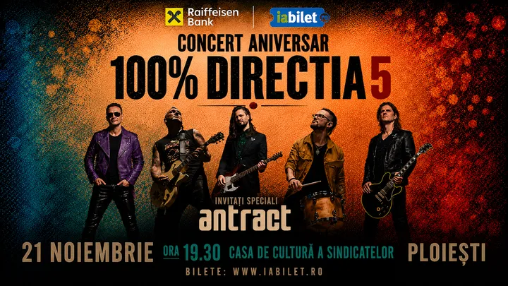Ploiesti: Concert Direcția 5 - „100% Direcția 5”