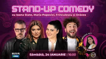 The Fool: Stand-up comedy cu Ioana State, Maria Popovici, Frînculescu și Drăcea