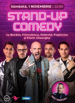 The Fool: Stand-up comedy cu Bordea, Frînculescu, Dobrotă, Popinciuc și Florin