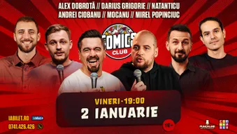 Stand-up cu Ciobanu, Natanticu, Dobrota, Mirel Popinciuc, Alex Mocanu si Darius la ComicsClub!