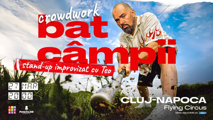 Cluj-Napoca: Stand-up Improvizat cu Teo - 27.03.2026